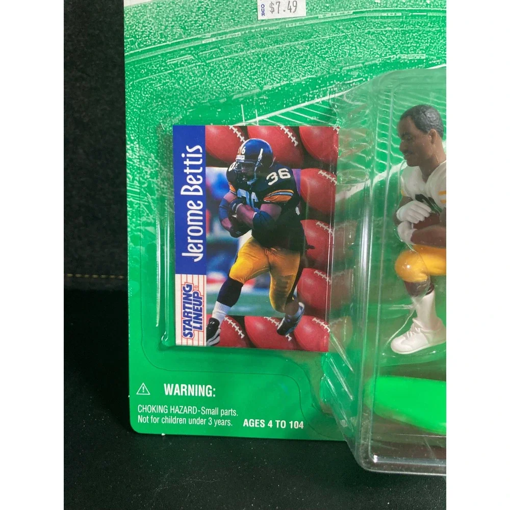 1997 Starting Lineup Jerome Bettis Pittsburgh Steelers Figure Kenner NFL Vintage